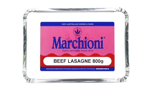 [MARLASBEEFRO800-B] Marchioni- Lasagne Beef 10 x 800g*