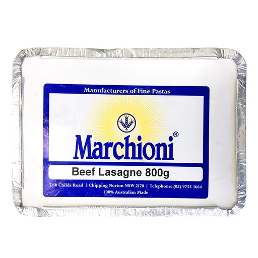 [MARLASBEEFRO800-B] Marchioni- Lasagne Beef 10 x 800g*