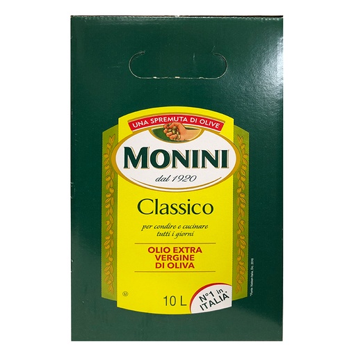 [MONOILEXVIRCLA10] monini olive oil extra virgin classic 10l [U]