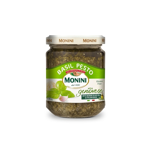 [MONOILPESBAS190-B] Monini- Basil Pesto Genovese 6 x 190g