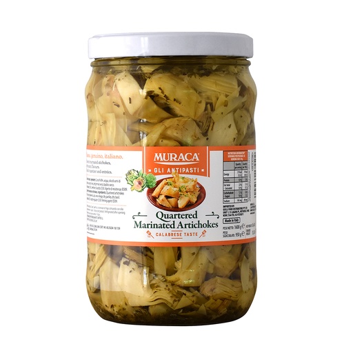 [MURARTQUA-U] Muraca- Artichokes Quartered 1.7kg Jar