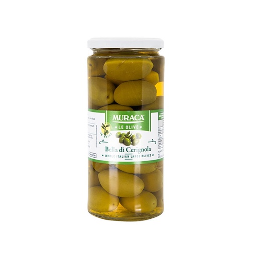 [MUROLIBELCER580-B] Muraca- Olives Bella Di Cerignola 6 x 580g