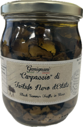 [GEMTRUFCARP500-UC6] Gemignani- Black Truffle Slices Carpaccio 500g