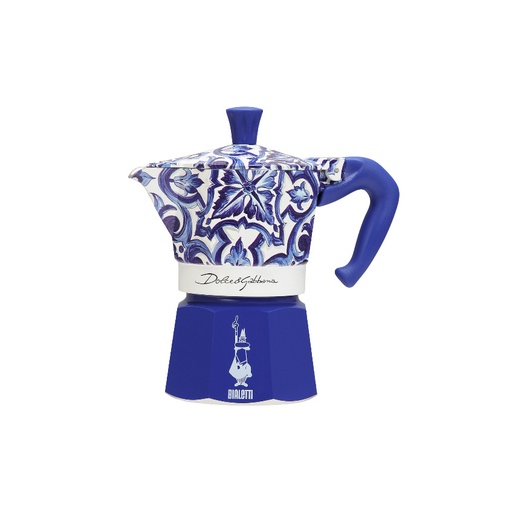 [BIAMOKDGBLU3-UC6] Bialetti- Moka Express D&G Blue 3 Cup* (5345)