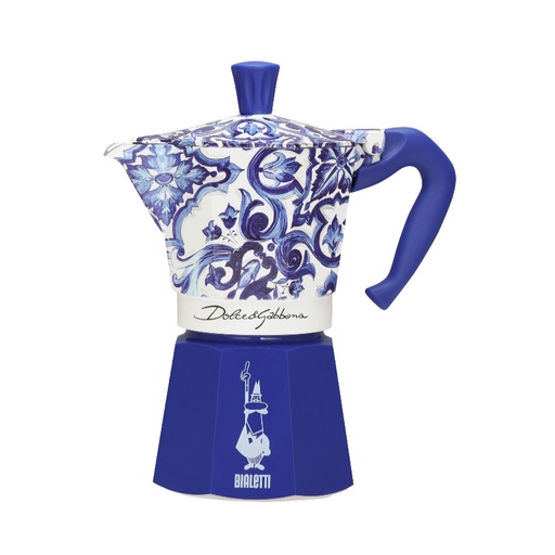 [BIAMOKDGBLU6-UC6] Bialetti- Moka D&G Blue 6 Cup* (5346)