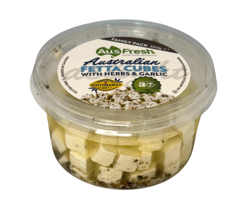 [AUSMARFET300-B] Ausfresh- Marinated Fetta Cubes 6 x 300g