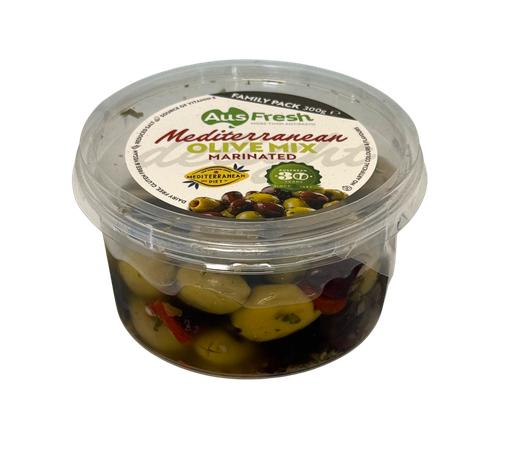 [AUSMEDOLIMIX300-B] Ausfresh- Mediterranean Olive Mix 6 x 300g