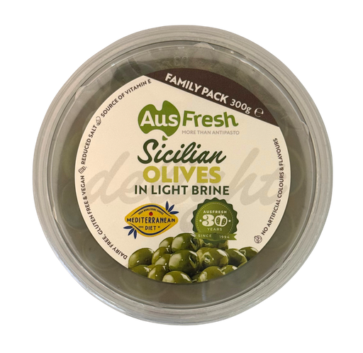 [AUSSICOLI300-B] Ausfresh- Sicilian Olives 6 x 300g (890706)