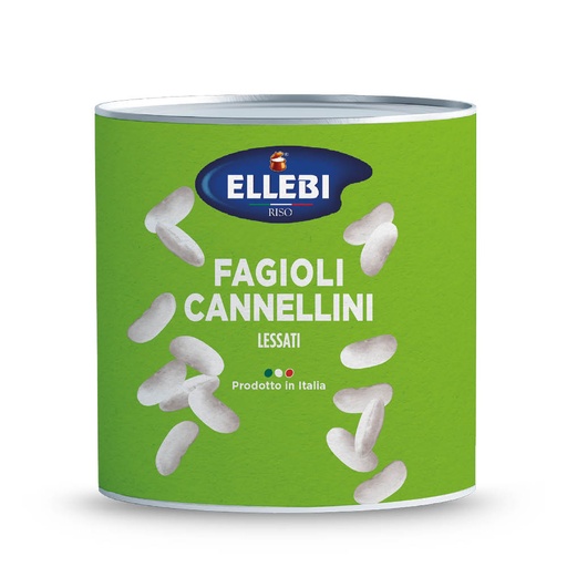 [ELLCANN2500-B] Ellebi- Beans Cannellini 6 x 2.5kg