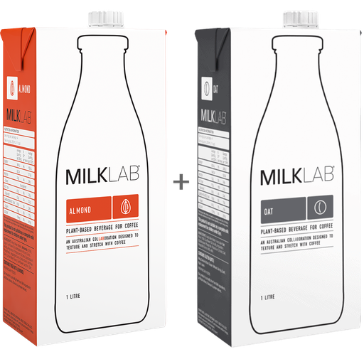 MILKcoLAB1 (1 Box Almond Milk & 1 Box Oat Milk)