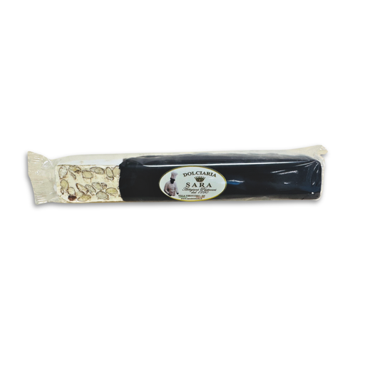 [DOLNOUCHO200-B] Dolciaria Sara- Stecca Classic Hard Nougat Almond And Chocolate Bar 32 x 200g