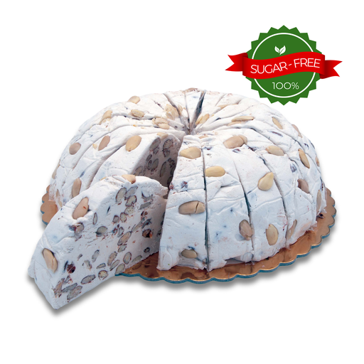 [DOLTORCAKALM3] dolciaria sara morbidosa roma round torrone cake SUGAR FREE - almond 3kg [B]