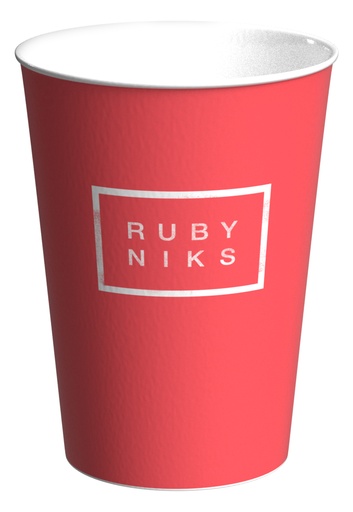 [RUBCUPS12OZ-B] Rubyniks 12oz Single Wall Cups x 1000