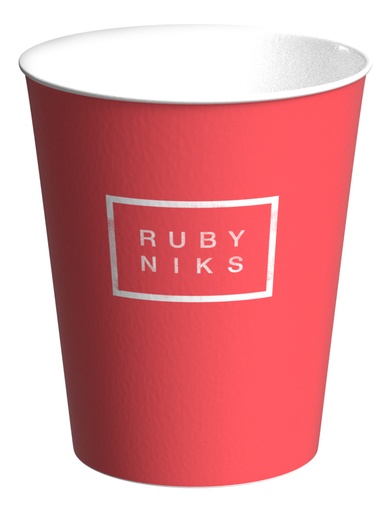 [RUBCUP8OZ-B] Rubyniks 8oz Single Wall Cups x 1000