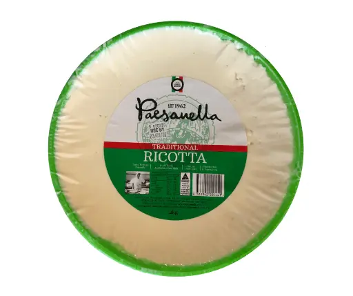 [PAERICTRA1-B] Paesanella- Traditional Ricotta1kg x 6 "Green Basket"