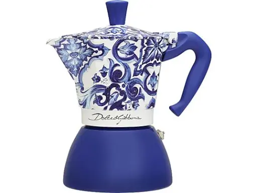 [BIAMOKDGINDBLU6] bialetti 5357 moka induction D&G Blue 6 cup* (4) [U]