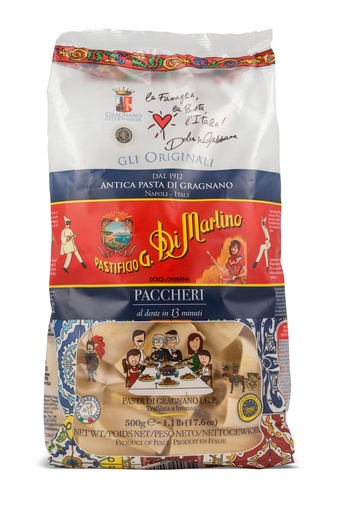 [PDMRETPAC500-B] Di Martino- Dolce & Gabbana Paccheri 6x500g