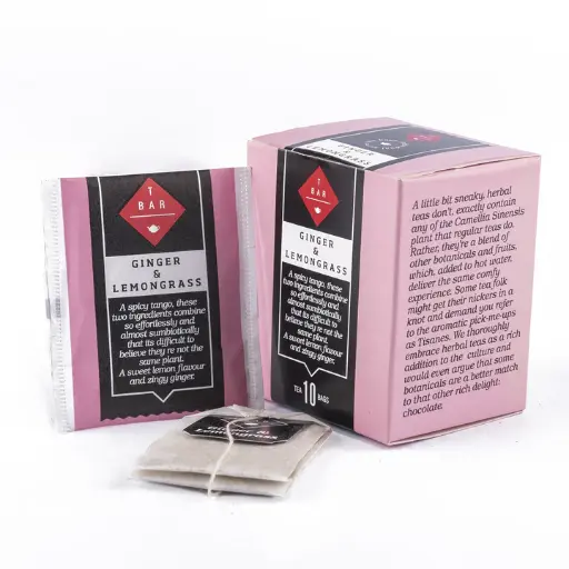 [TBARGINLEM2G-B] T BAR- Ginger & Lemongrass Tea Bags 2G x 10 (6)