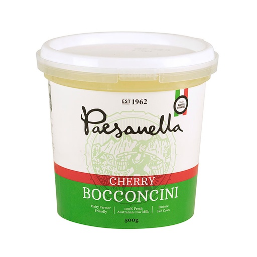 [PAECHEBOC500G-B] Paesanella- Cherry Bocconcini 500g x 6