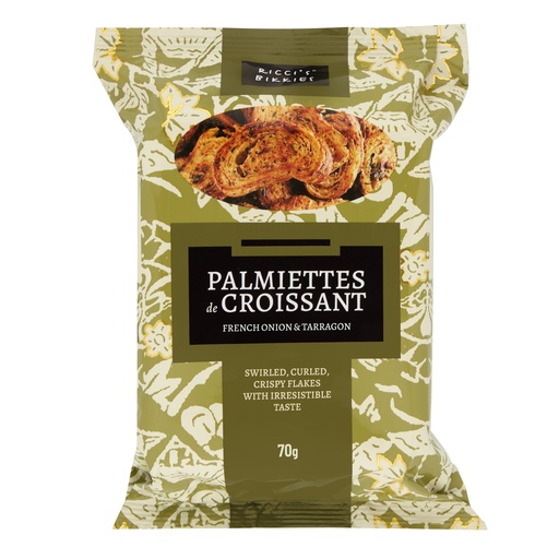 [RBPFOT70-B] Ricci's Bikkies- Palmiettes French Onion Tarrag