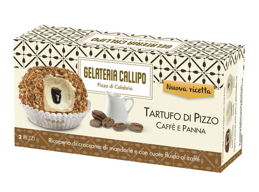 [CALGELTARCAF-B] Callipo Gelateria- Tartufo Caffe E Panna 2x160ml x6*