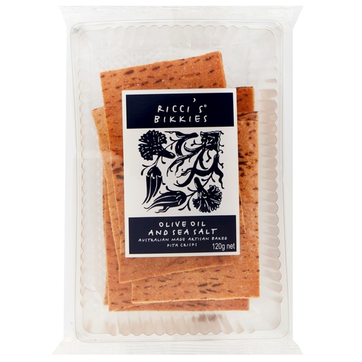 [RBOOSS120-B] Ricci's Bikkies- Olive Oil & Sea Salt