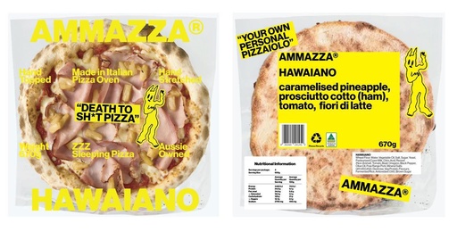 [AMMPIZPIN-B] Ammazza- Hawaiano Pizza 10x670gm *