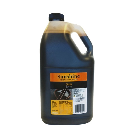 [SUNSOYSAU3LT-UC4] Sunshine- Soy Sauce 3Lt