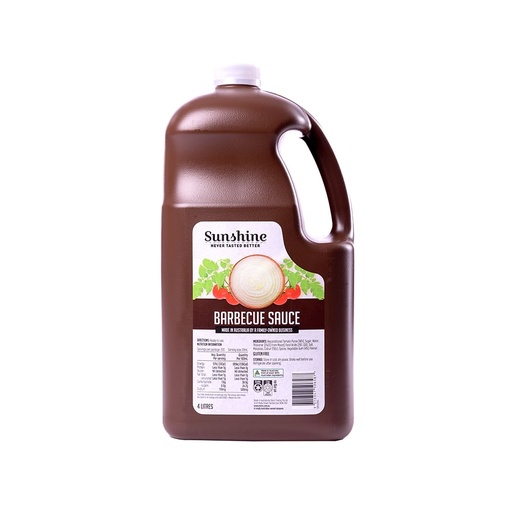 [SUNBBQSAU4L-B] Sunshine- Bbq Sauce 4Lt x 3