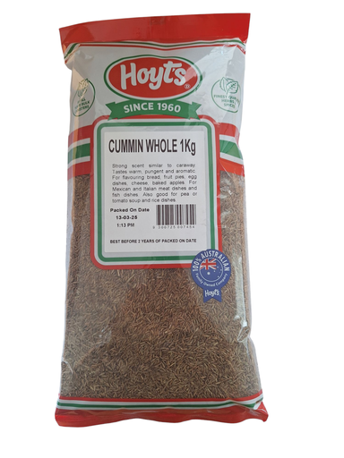 [HTCUMSE1KG-UC12] Hoyts- Cummin Seed Whole 1kg
