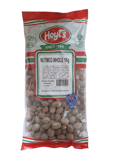 [HTNUTM1KG-UC12] Hoyts- Nutmeg Whole 1kg