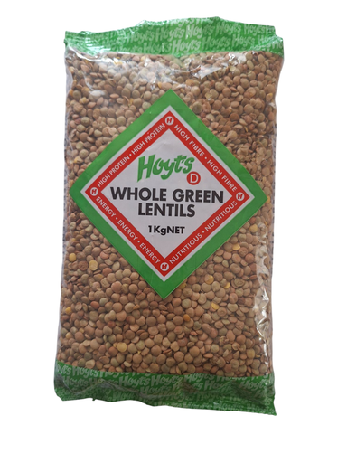 [HTLENT1KG-UC12] Hoyts- Lentils Green 1kg