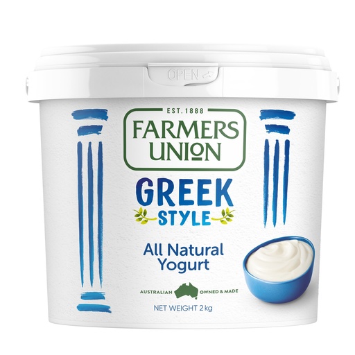 [FUYOGGRE2KG-UU1] Farmers Union Greek Style Yoghurt 2kg Bucket