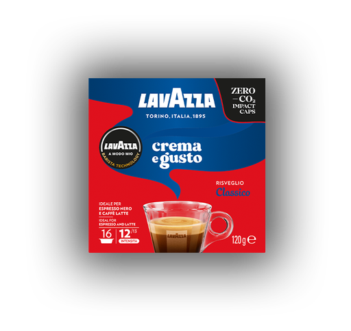 [LVZCRECAP-B] Lavazza Aam Crema E Gusto 16 Capsule (88869)(6 Box)