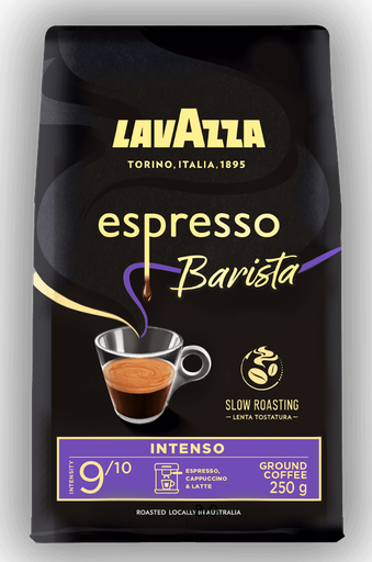 [LVZ-80135-B] Lavazza Barista Intenso Ground Coffee 4X250G [B]