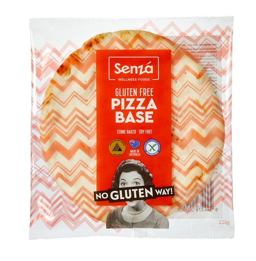 [SENGFPIZBAS12-B] Senza- Gluten Free Pizza Bases 12" x 30