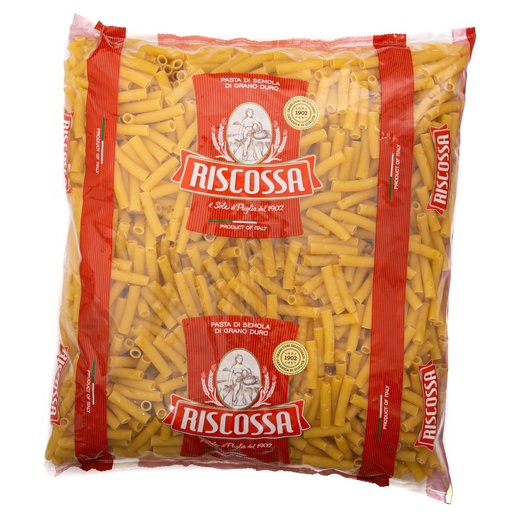 [RISCOSSA523B-B] Riscossa- Canneroni Rigate Picc Pasta Catering 4x3kg (523B) 