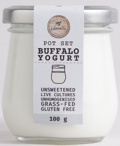 [VANBUFYOG100-B] Vannella- Buffalo Pot-Set Yoghurt 12 x 100g