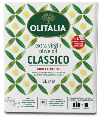 [OLITEVOO3LBIB-UC4] Olitalia- Extra Virgin Olive Oil BiB 3Lt