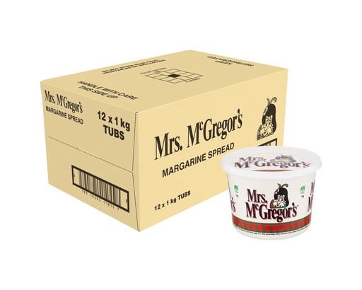 [MRSMCGMAR12KG-B] Mrs McGregors Margarine 1kg x 12