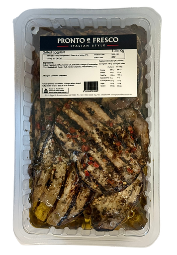 [PROFREEGG1.25-UC4] Pronto e Fresco- Grilled Eggplant 1.25 Kg