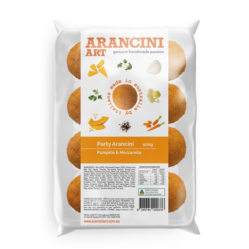 zSample - Arancini Art- Pumpkin & Mozzarella 500g*