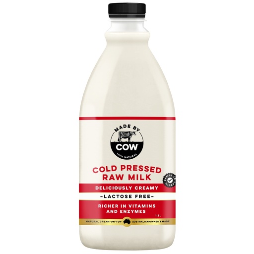 [MBCLFMIL1.5-B] Made By Cow- Lactose Free Raw Milk 6 x 1.5Lt 