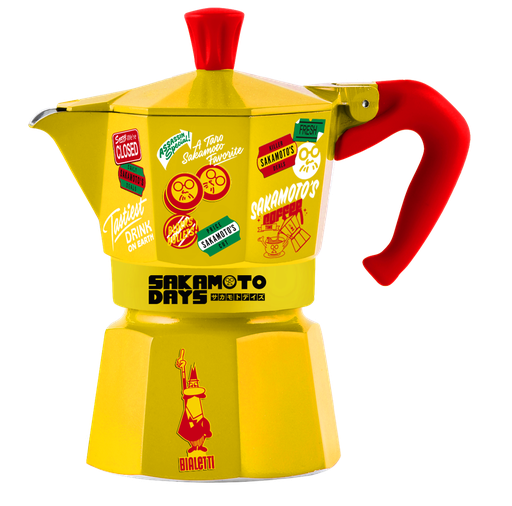 [BIAMOKSAKYEL3-UC6] Bialetti- Moka Sakamoto Days Yellow 3 Cup* (0005404/FB) 