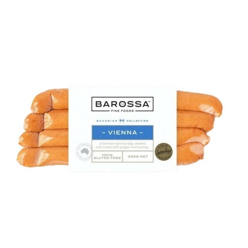 [BVVIEFRA330-B] Barossa Fine Foods- Vienna Franks 6 x 330gm