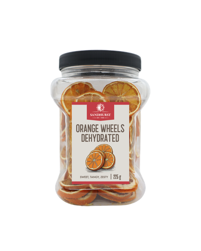 [SANORAWHE225-UC6] Sandhurst- Orange Wheels Dehydrated 6 x 225gm 