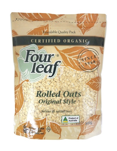 [FOULEA01-B] Four Leaf Original Rolled Oats  800g x 6