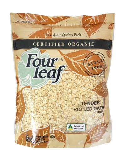 [FOULEA06-B] Four Leaf Tender Rolled Oats  800g x 6