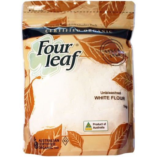 [FOULEA11-B] Four Leaf Unbleached White Flour 1kg x 6