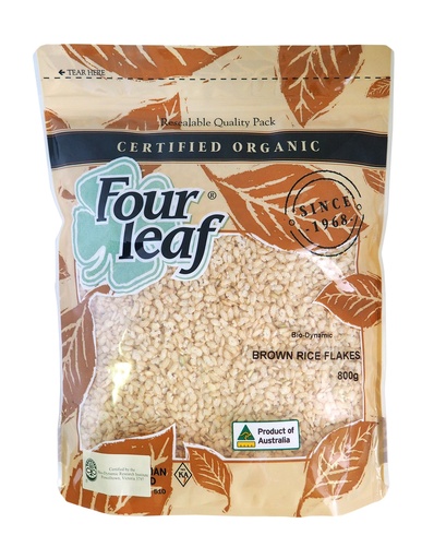 [FOULEA19-B] Four Leaf Brown Rice Flakes  800g x 6